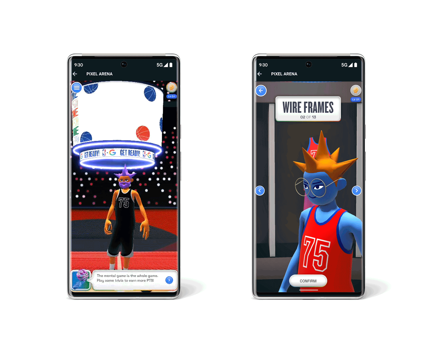 Get more of the game in the NBA and Google Pixel Arena