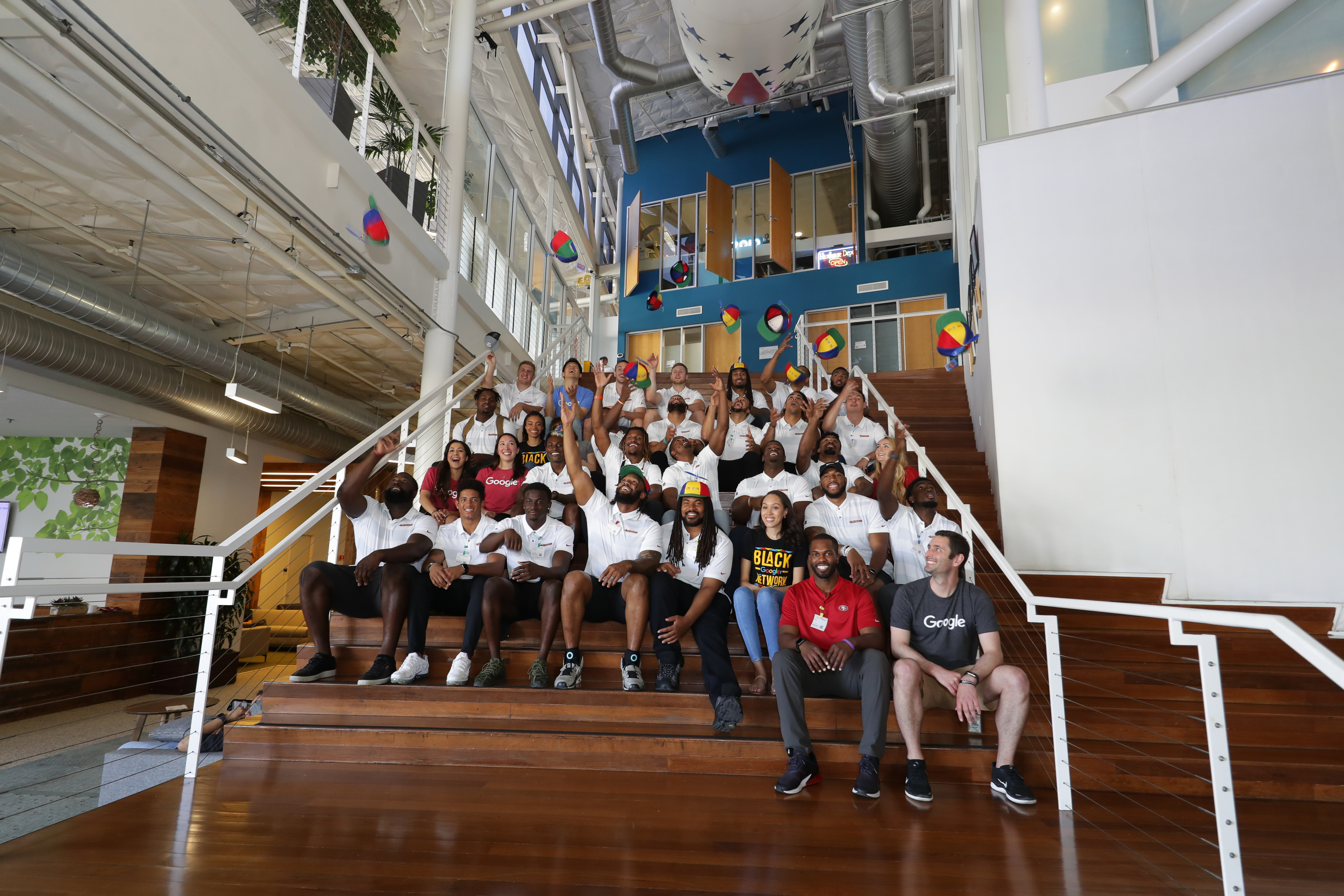 The San Francisco 49ers spend a day at Google