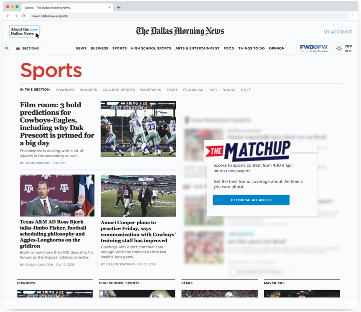 Sports  Dallas Morning News