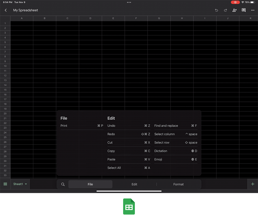 Add Theme To Google Sheets