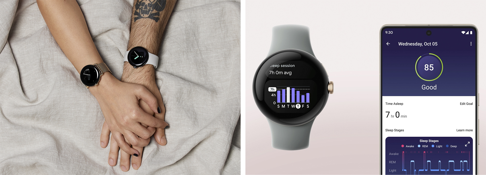 google unveils its first-ever pixel smartwatch with its metallic