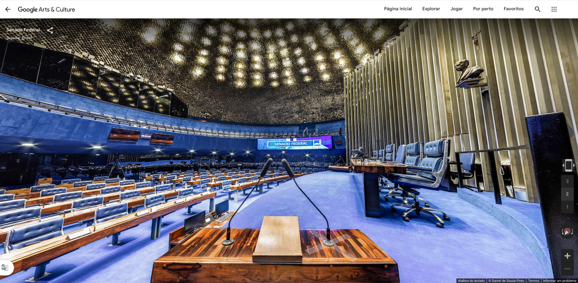 Street View Plenário, Senado Federal no Google Arts & Culture