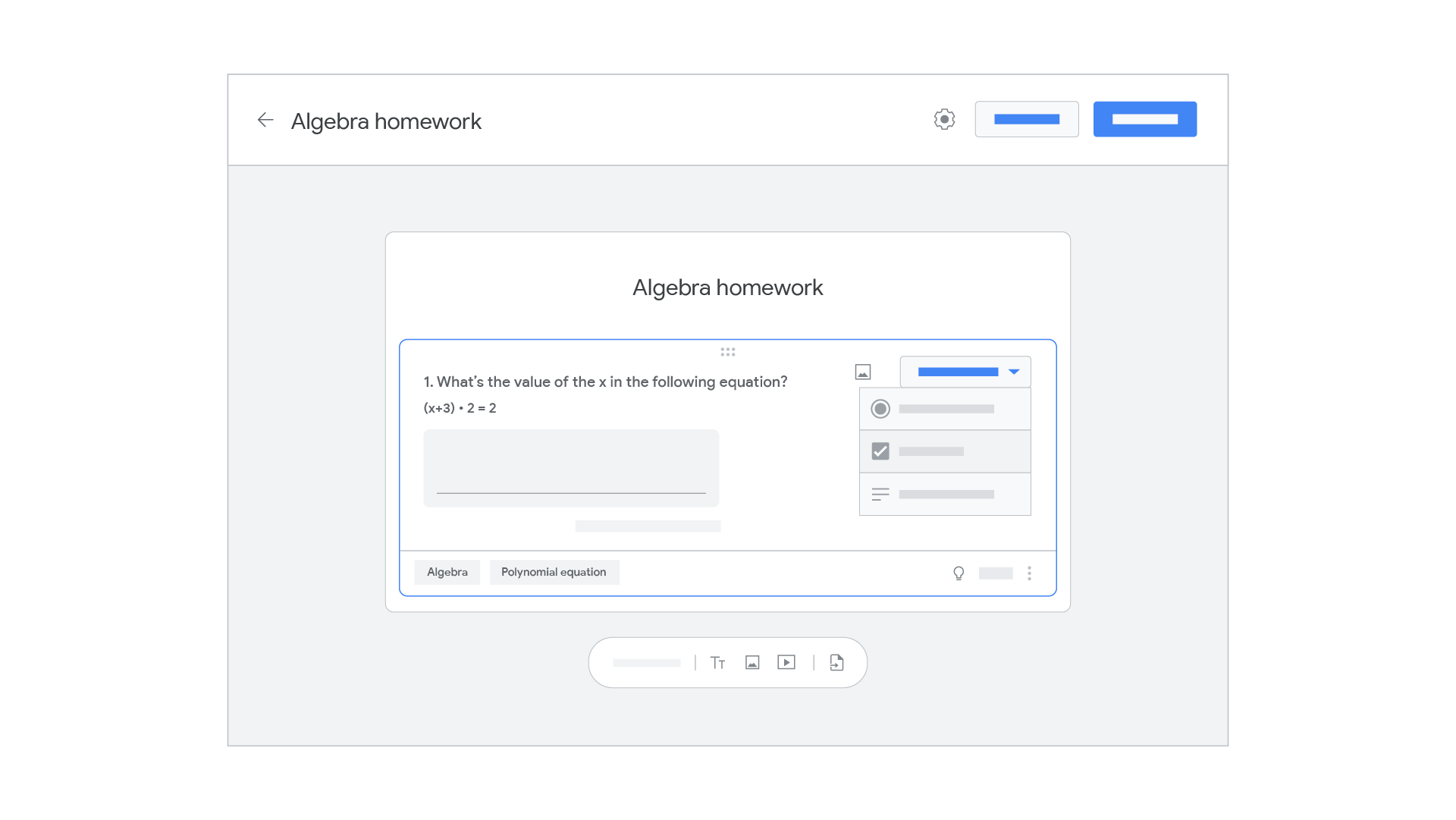 Educator experience when creating a practice set