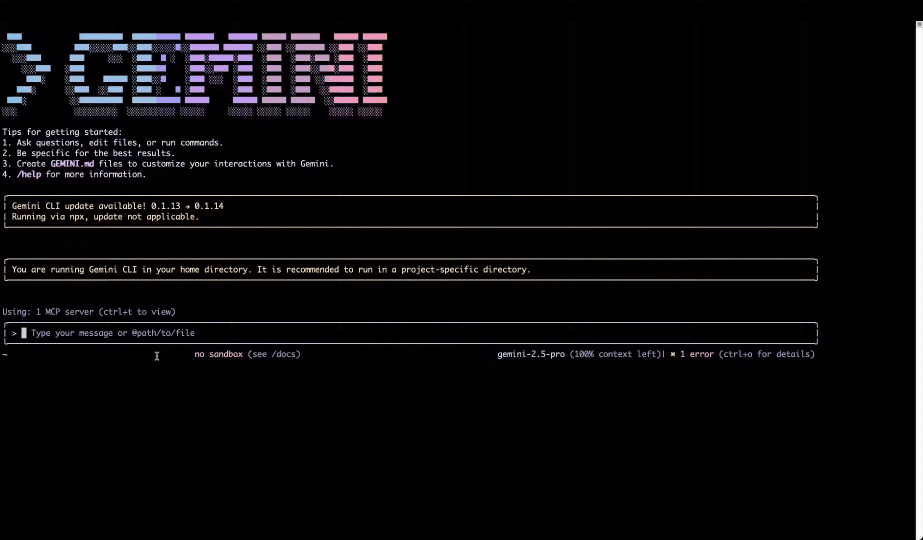 圖四:Gemini CLI 從 Looker MCP Server 查詢語意層