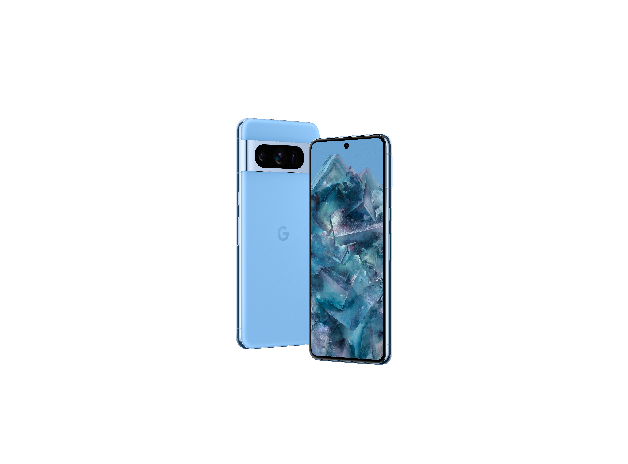 Pixel 8 Pro in Bay, Obsidian and Porcelain.