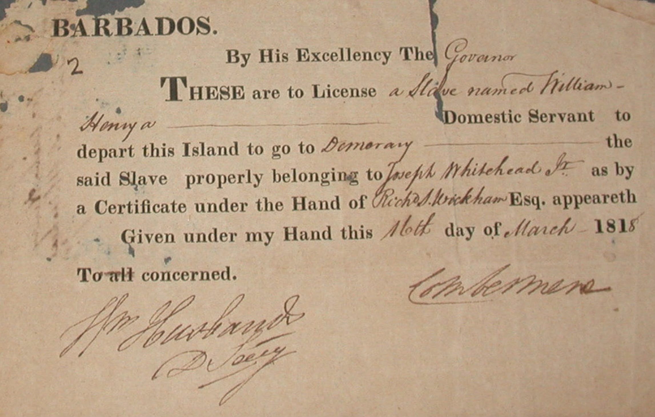 English language document