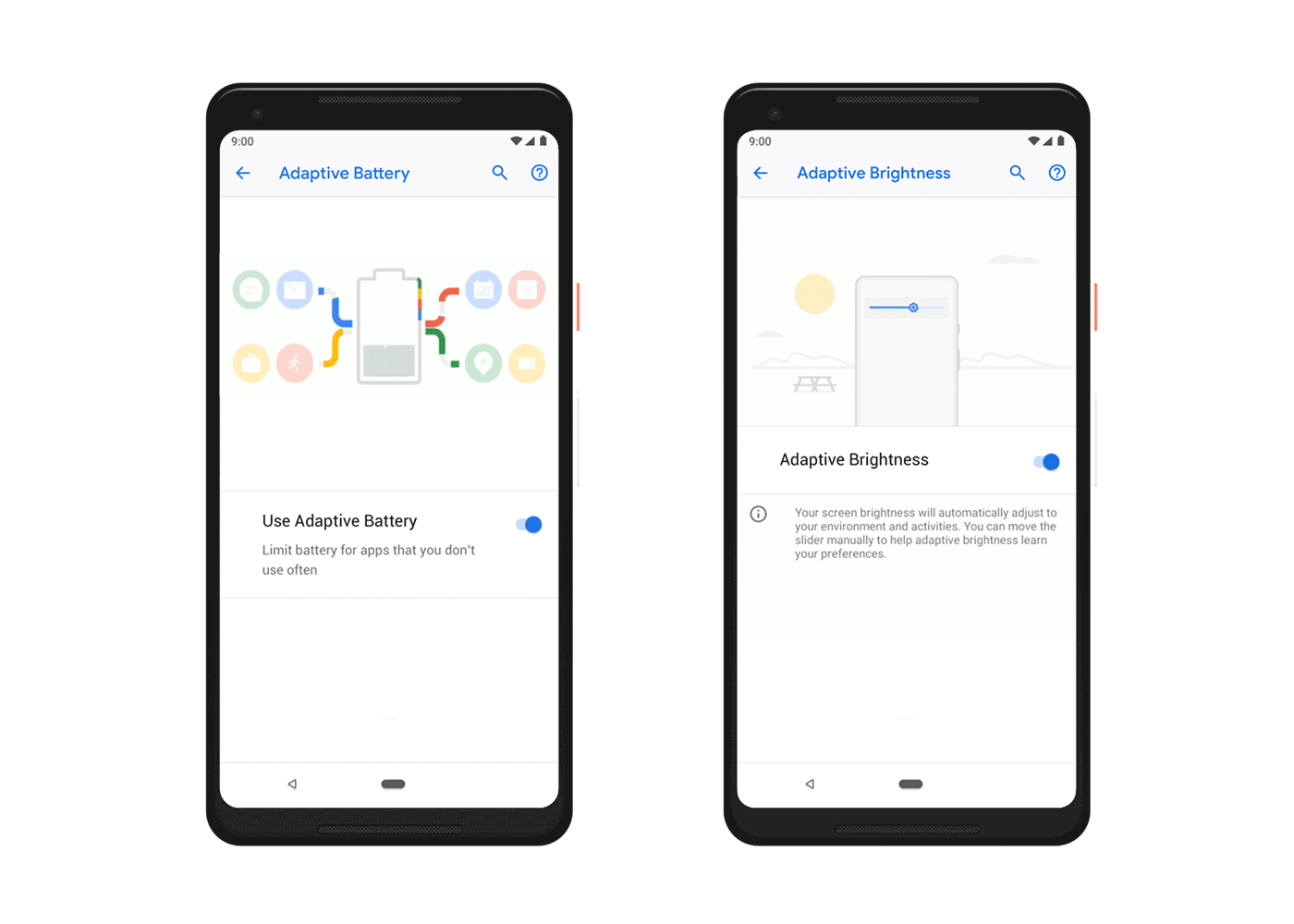 Android 9 Pie 導入 AI，讓手機越用越聰明，成為真正懂你且獨一無二的手機 battery-brightness