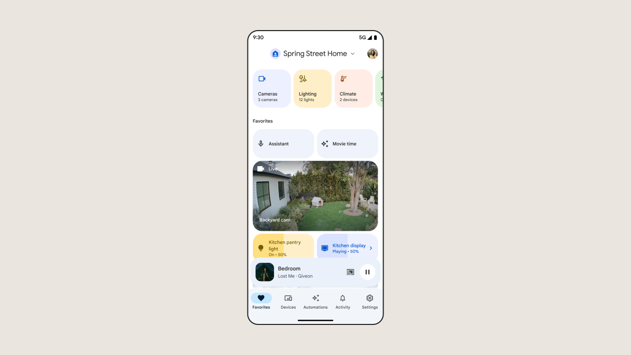 The Favorites tab will be the first thing you see in the new Home App