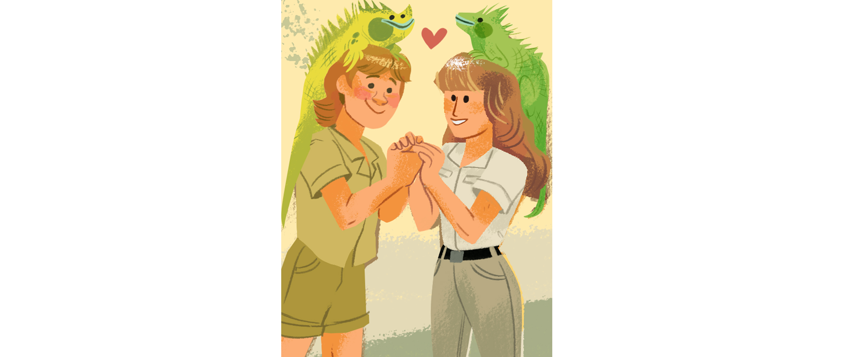 Steve Irwin doodle frame 1