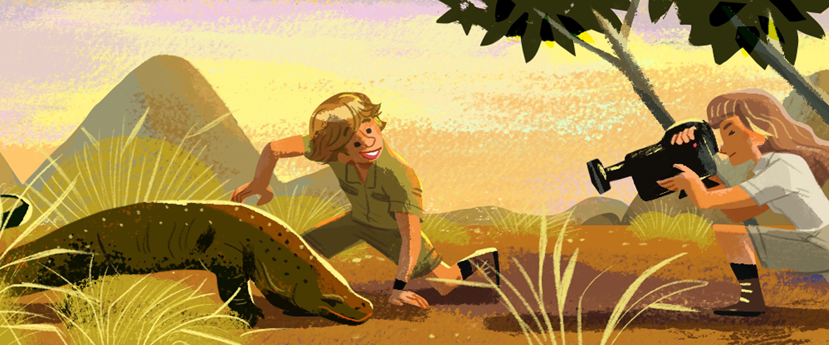 Steve Irwin doodle frame 2