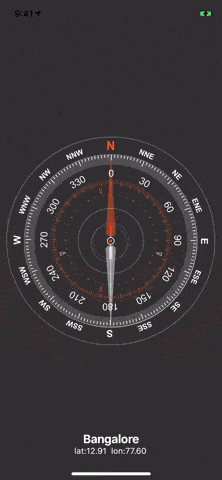 Zebiao Hu, Flutter Create winner, made a compass app