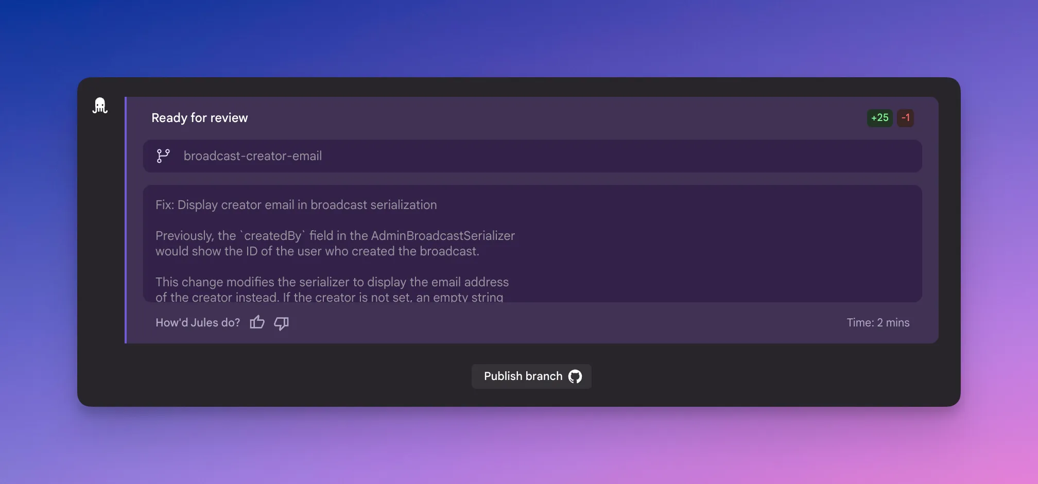 Connect to Github and create branch
