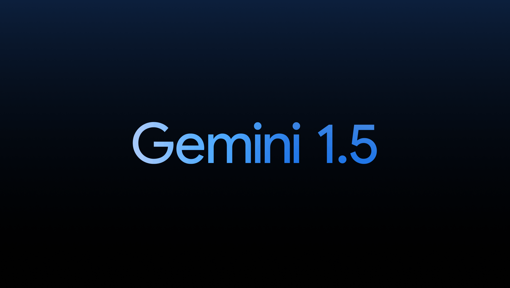 Gemini 1.5　と書いてある画像。