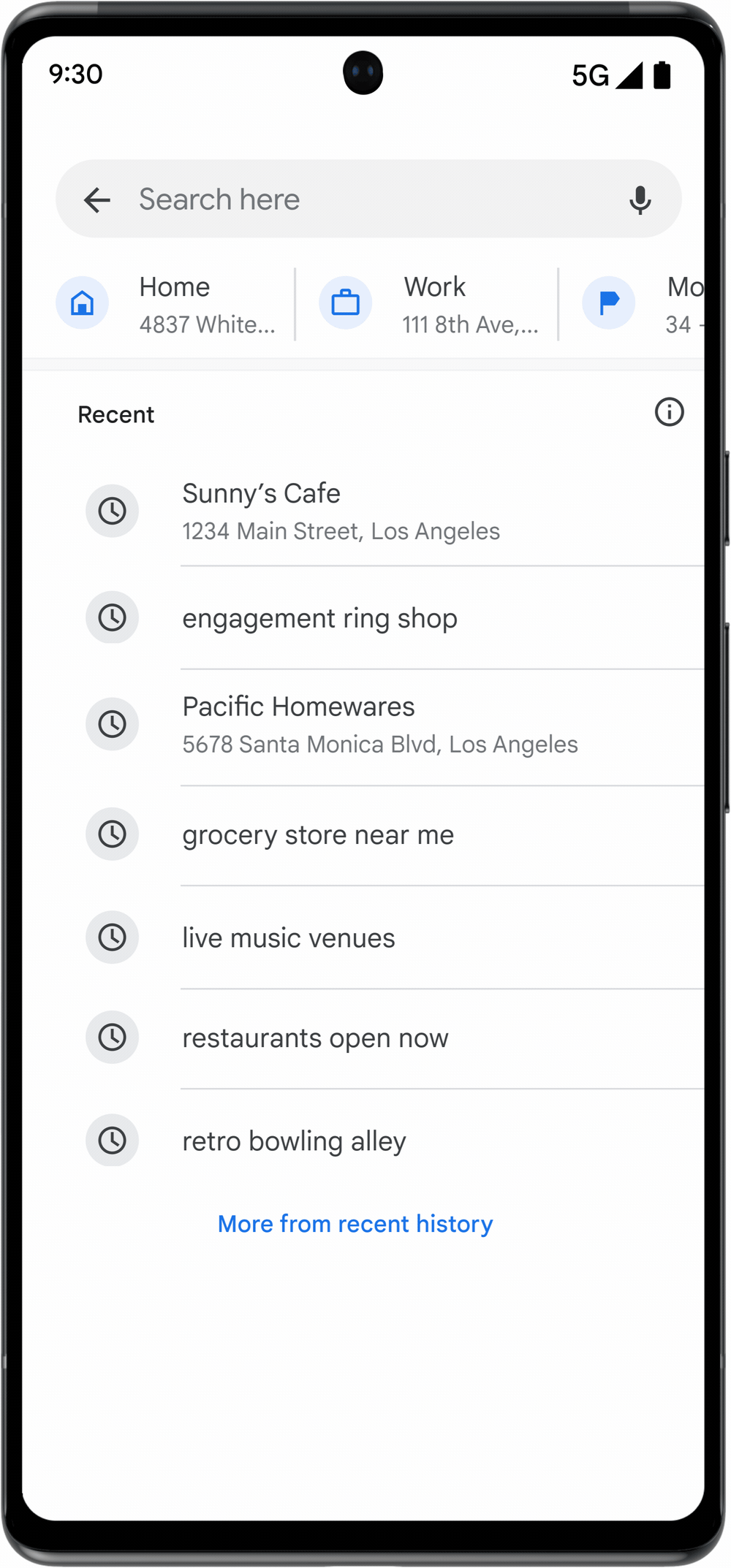 illustration of a phone deleting location history