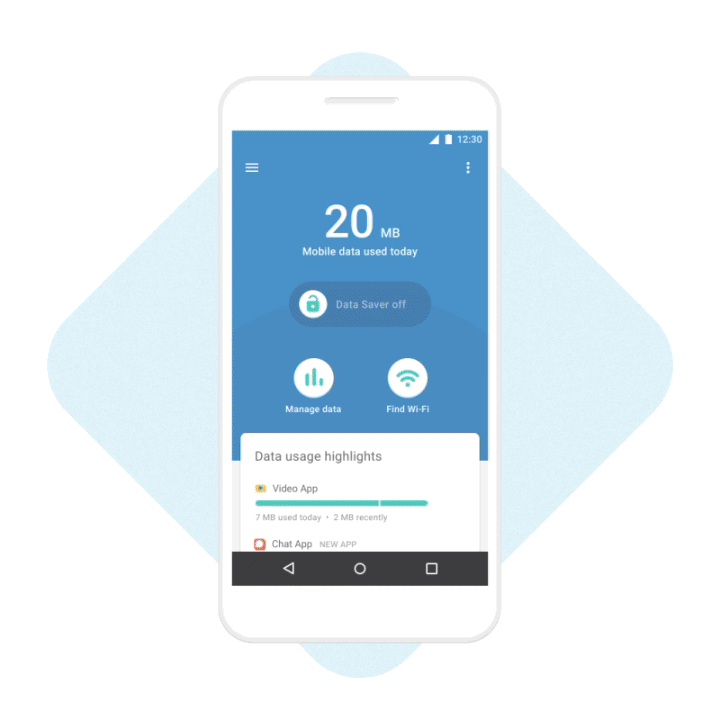 Track and control mobile data from any app with the Data Saver bubble
