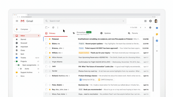 Message your gmail settings are out of date