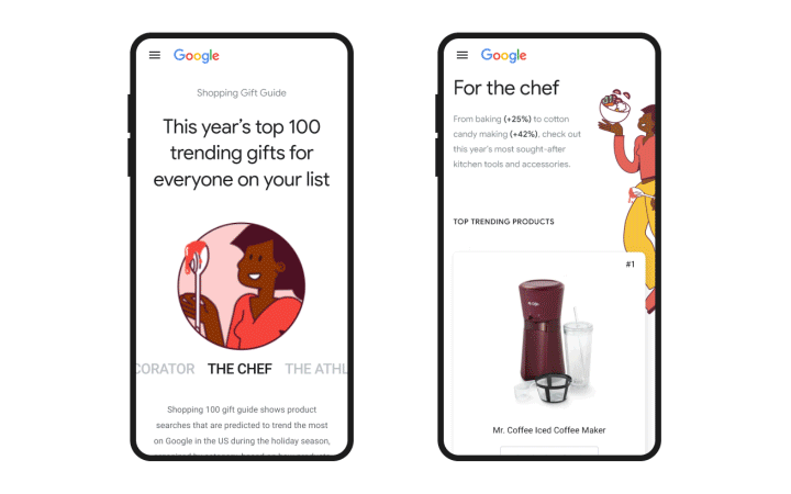 100 holiday gift ideas based on Google searches