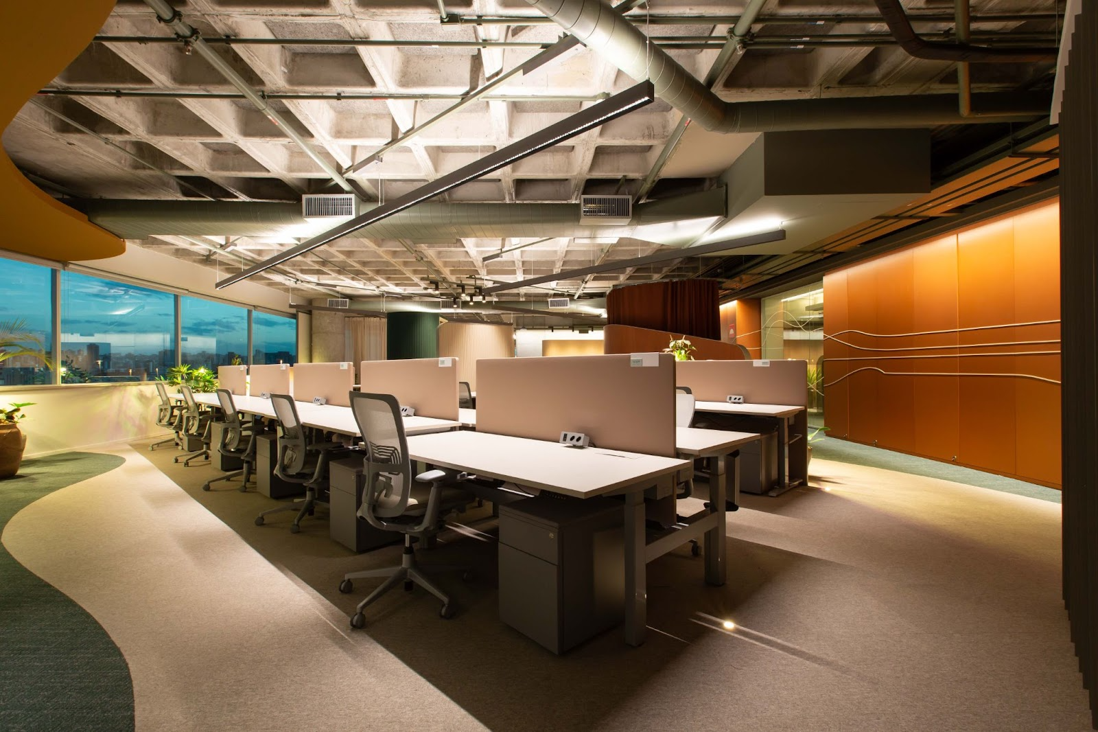 O novo layout do novo andar do escritório em Belo Horizonte