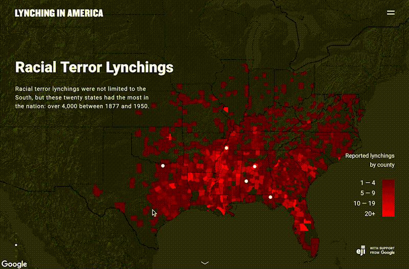 Lynching in America - Map