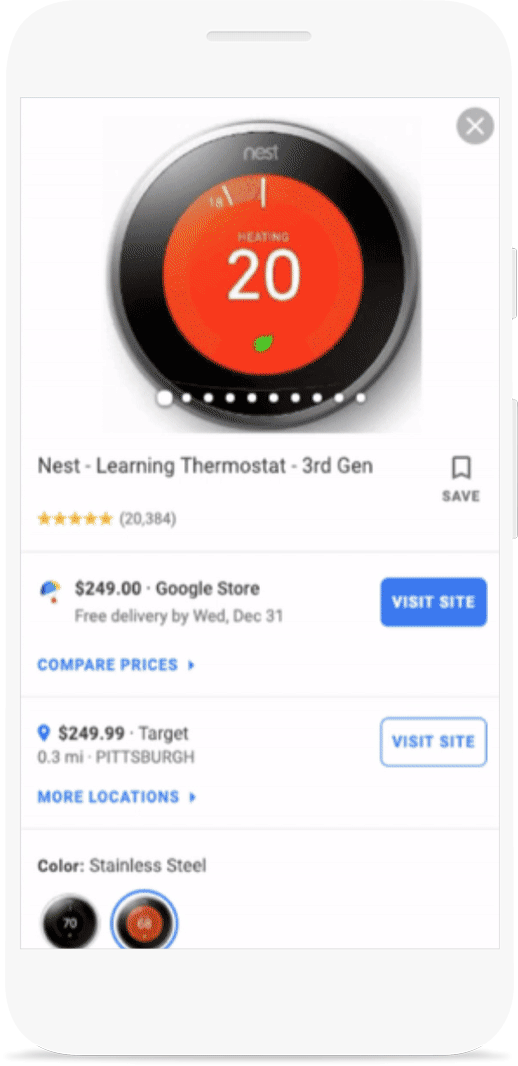 Google Shopping Ads: Product details