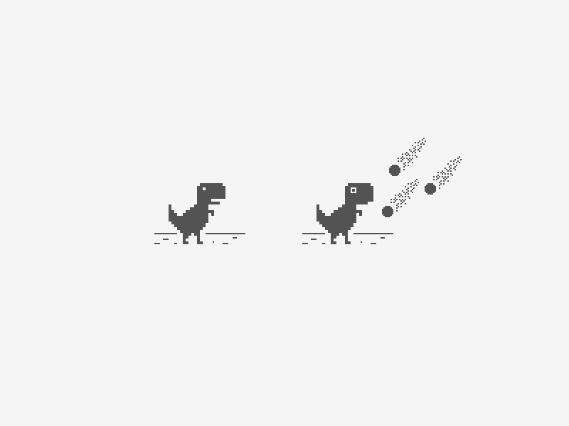 O T-Rex Running é o nome do jogo de dinossauro do Chrome que