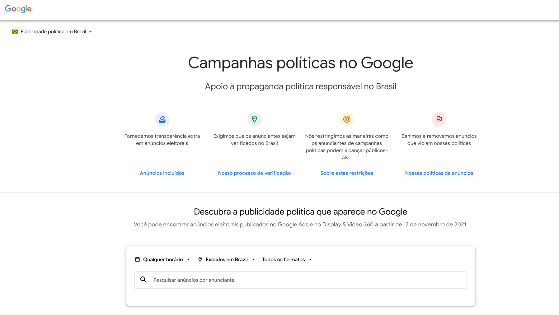 Anúncios Google Adwords, Publicidade