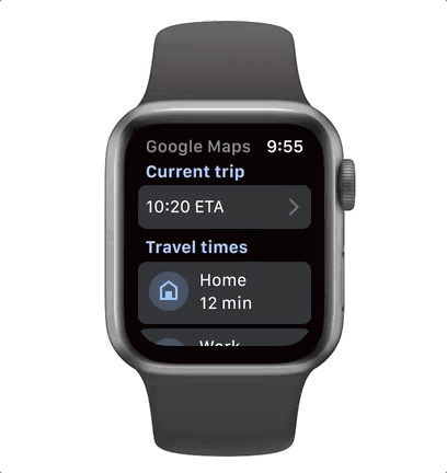 Google Maps on your Apple Watch