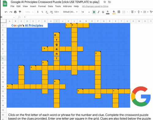 A crossword puzzle with a big purpose googblogs com