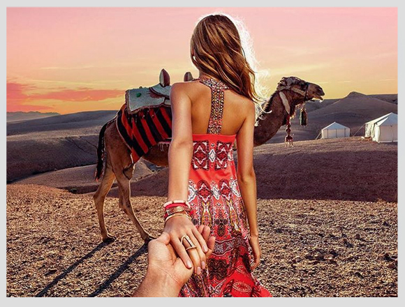 Join the adventure in Cappadocia, Turkey as a young woman strikes a  confident follow me pose with hot air balloons soaring in the background  Stock Photo - Alamy