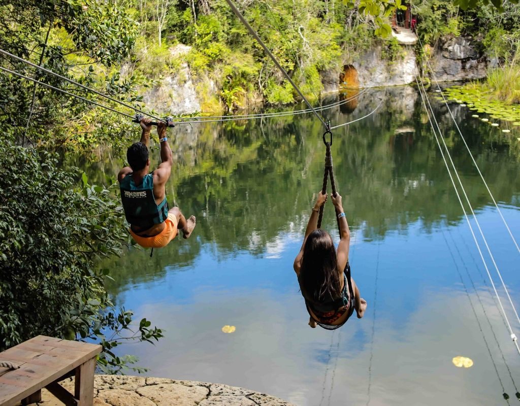 tirolesas-cenote-naturaleza - Tips para elegir bien tus vacaciones cuando todo esto pase