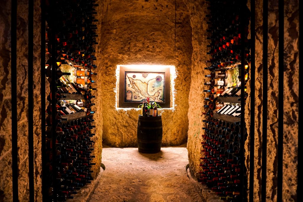 La cava vino de mexico en xcaret