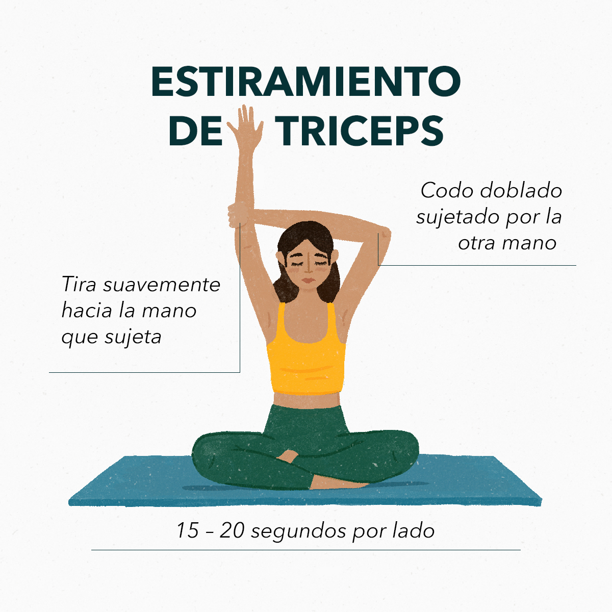 Estiramiento de tríceps | Estiramientos básicos