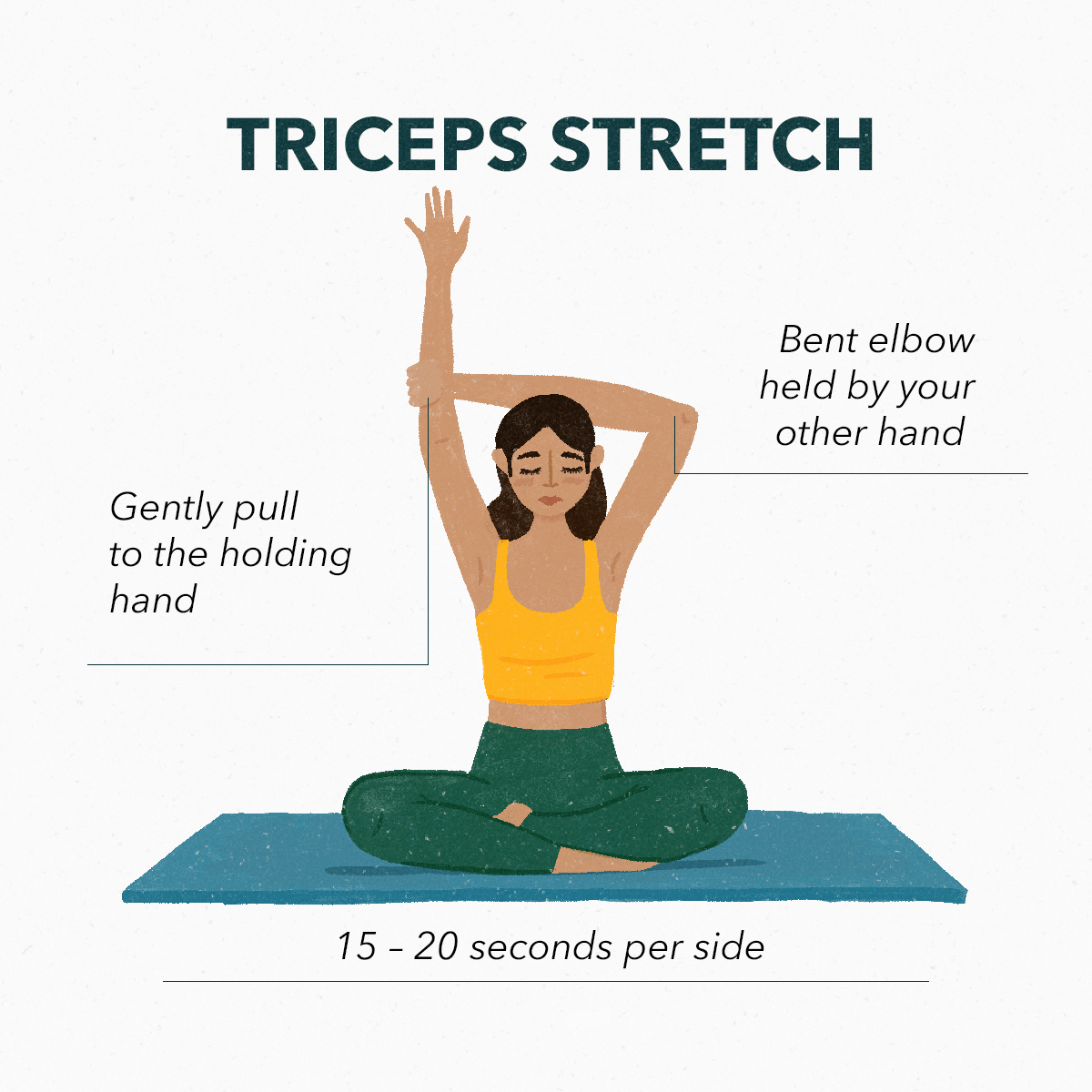 Basic stretches to combat fatigue and keep you calmed