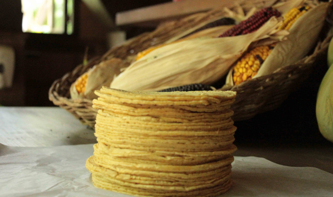 Tortillas hechas en comal de barro