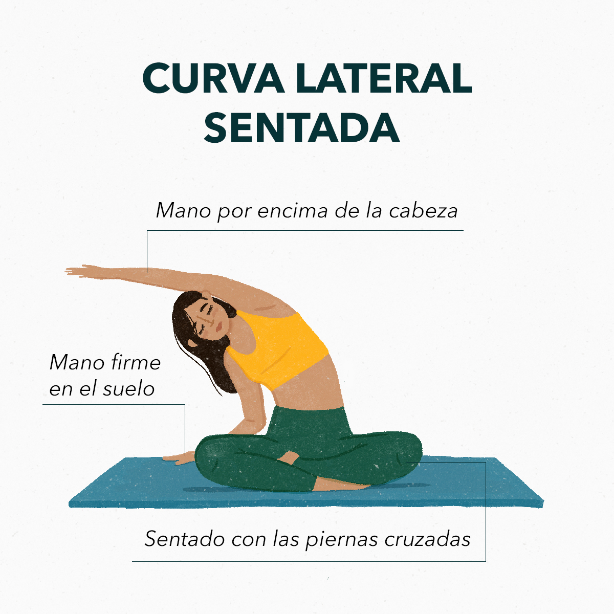 a lateral sentada | Estiramientos 