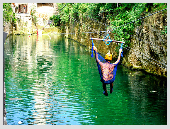 hombre en hamacuatizaje de xplor