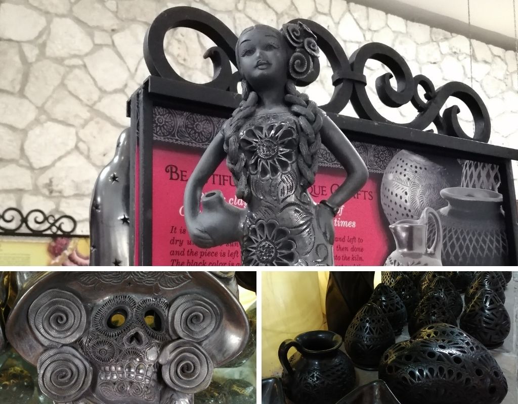 Artesanía de barro negro, San Bartolo Coyotepec, Oaxaca. Rosa Real Mateo de Nieto.