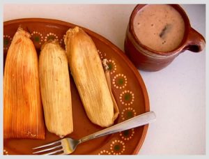 champurrado y tamales