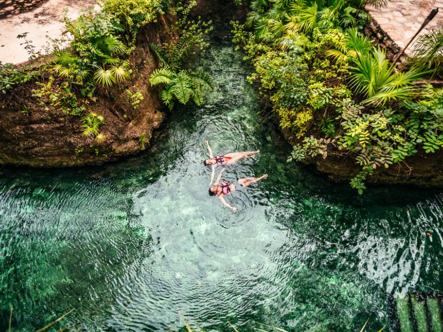 Swim in a Pre-Hispanic River