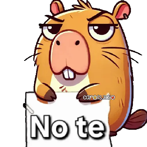 stickers_Capibara_enojado_🦫💢😡