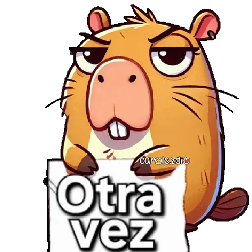 stickers_Capibara_enojado_🦫💢😡