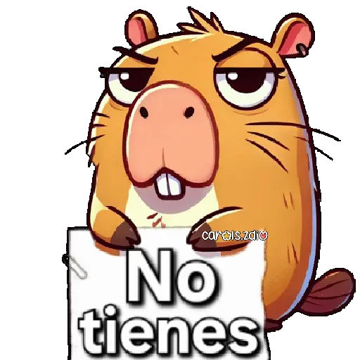 stickers_Capibara_enojado_🦫💢😡