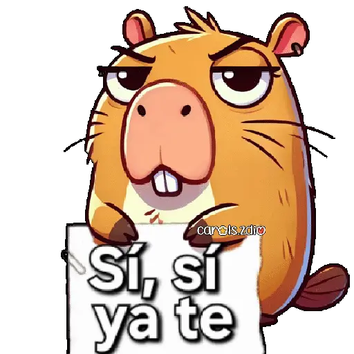 stickers_Capibara_enojado_🦫💢😡