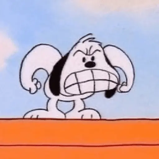 stickers_😠🫐_SNOOPY_Enojado_🫐😠