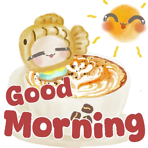 stickers_第一塊鯛魚燒。hello