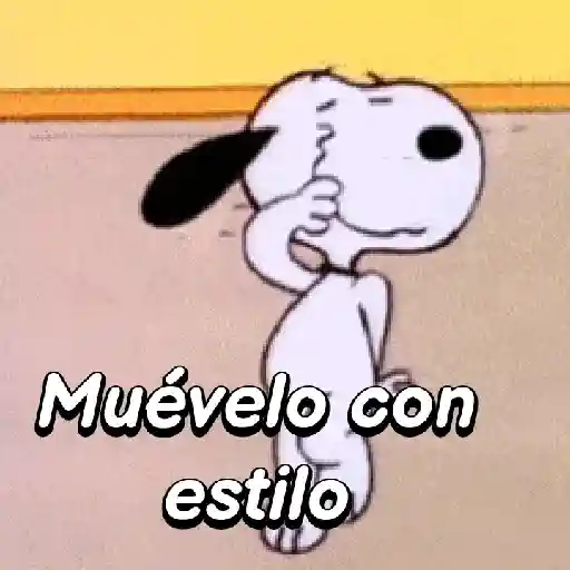 stickers_Menéalo,Muévelo_Snoopy🕺🏼💃🏼🎶