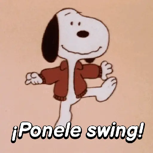 stickers_Menéalo,Muévelo_Snoopy🕺🏼💃🏼🎶