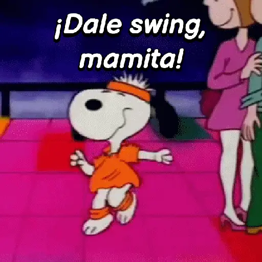 stickers_Menéalo,Muévelo_Snoopy🕺🏼💃🏼🎶