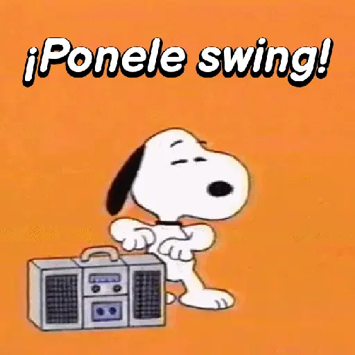 stickers_Menéalo,Muévelo_Snoopy🕺🏼💃🏼🎶