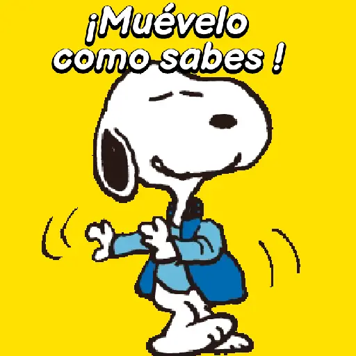 stickers_Menéalo,Muévelo_Snoopy🕺🏼💃🏼🎶